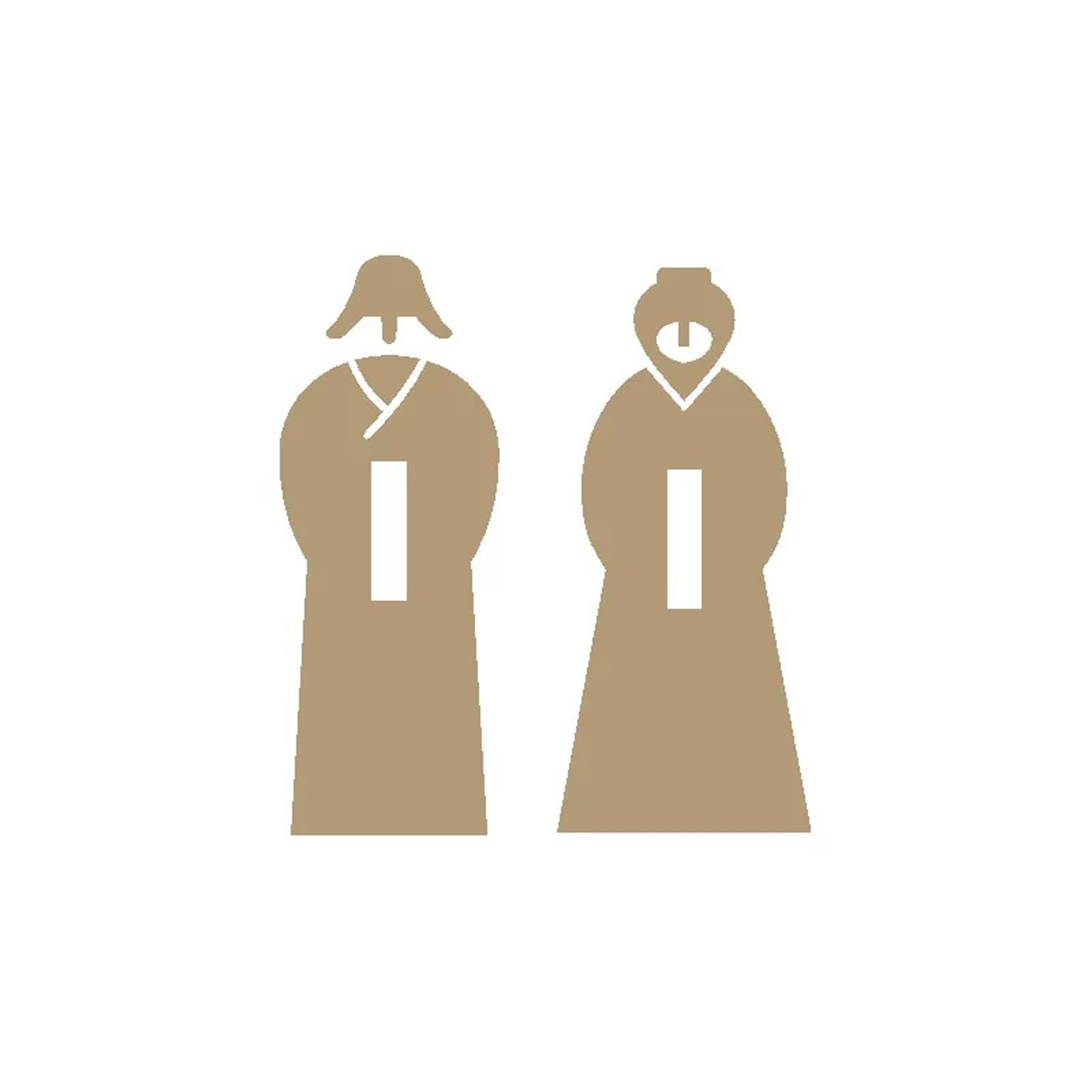 Restroom Sign for Business - Bathroom Sign with Easy Installation(Bronze)
