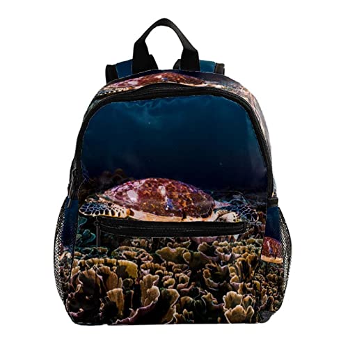 Sac à dos pour garçons et filles bleu floral 30,5 cm sac à bandoulière enfant