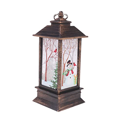 NOLITOY Lanterna De Boneco De Neve Iluminada Lanterna De Natal Para Quarto Feriado Lanterna De Água