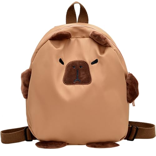 Teclado Kawaii Backpack Cute Casual Bookbags Lightweight Travel Daypacks (Brown)