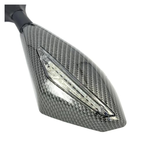 Espejos retrovisores de carreras ajustables con indicador de giro LED para Suzuki 4