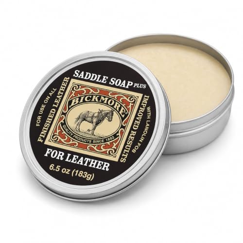 Image of Bickmore Saddle Soap Plus 6.5 oz, Cleaner & Conditioner