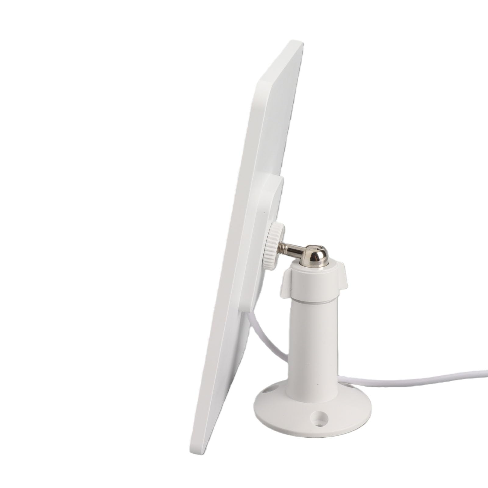 Panneau solaire pour caméra IP65 étanche 5 V 4 W Panneau de charge solaire haute efficacité avec micro sortie pour caméras de surveillance en plein air, silicium monocristallin, ABS MA (blanc)