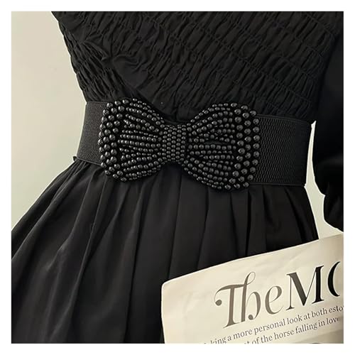 Ladies' Elastic Wide Belt With Multi-purpose Bow2