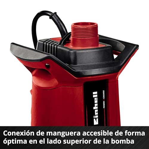 Miniatura 8 de Einhell Bomba De Aguas Sucias Con Baterías Ge-Dp 18 25 Li-Solo Power X-Change 18 V, Caudal De Impulsión 7.500 L H, Altura De Impulsión 5 M, Modo Eco Y Boost, Sin Batería