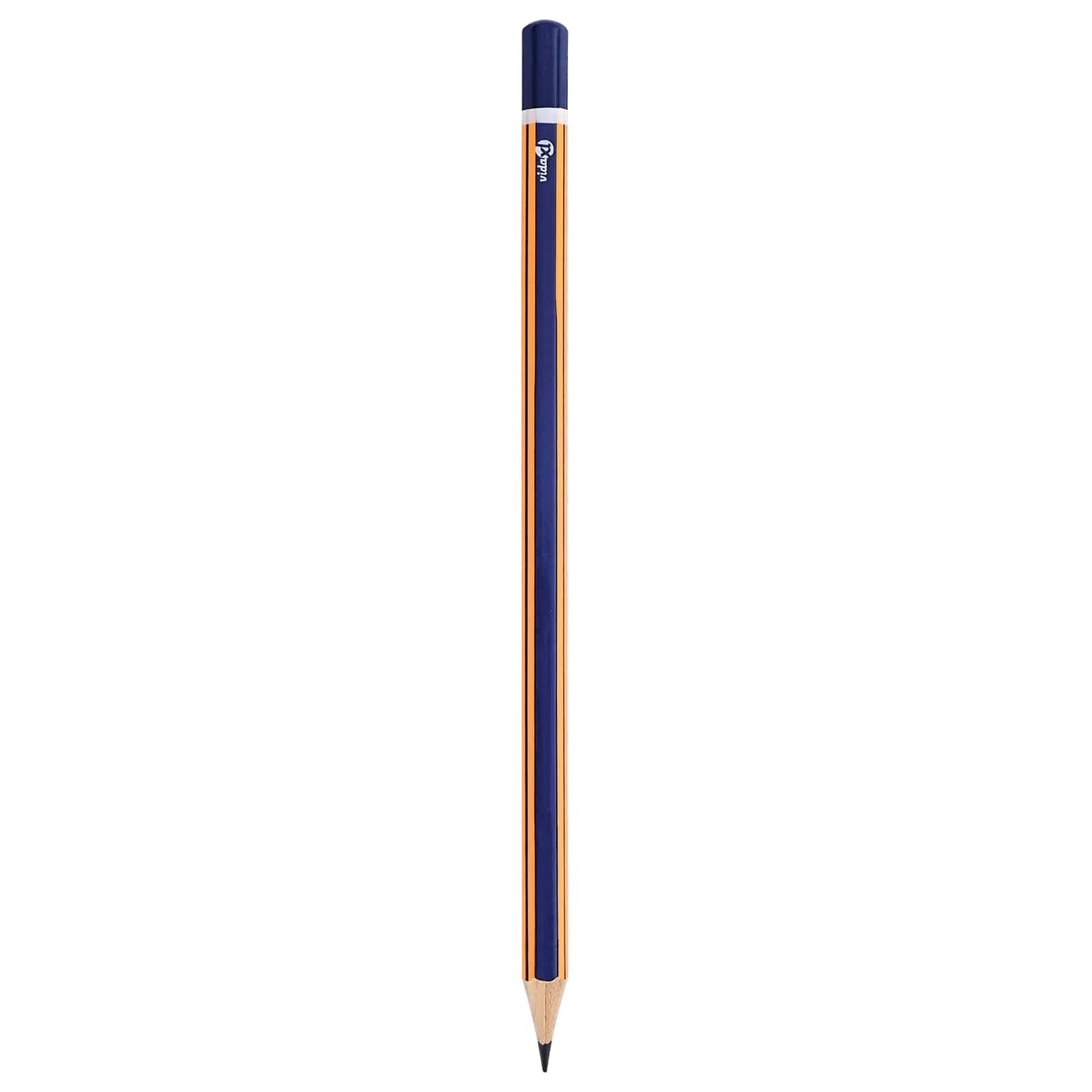 300 HB Bleistifte mit Radiergummi und Feder, Vorgeschärfte Schreibstifte aus Massivholz, Blau und Gelb für Büro und Schule, 0,7 x 18 cm