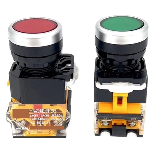 Bouton poussoir 22mm réinitialisation automatique LA38-11 un ouvert un fermé