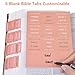 Bible Tabs, 72 Bible Tabs for Women Study Bible, Laminated Bible Index Tabs, Easy Navigation and Apply, Bible Book Tab for Christian Gift (Pink Theme)