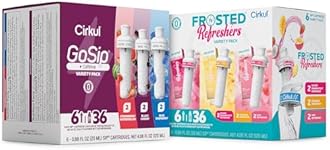 Cirkul Variety Pack Bundle, Flavored Water Cartridge 12-Pack (GoSip, Frosted Refreshers), Sugar-free Drink Mix