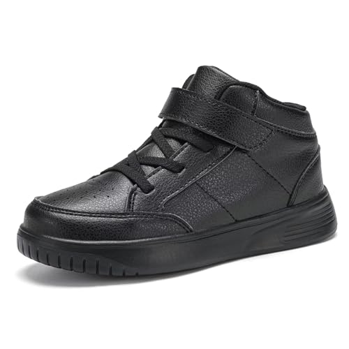 Image of Kids Sneakers Boys Running Shoes Girls High Top Casual Lightweight Classic Adjustable Strap Sneakers