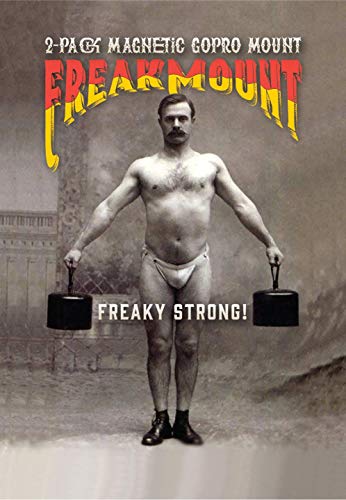 image for 2-Pack FREAKMOUNT Freaky-Strong Rubber-Coated Magnetic Gopro Action Ca