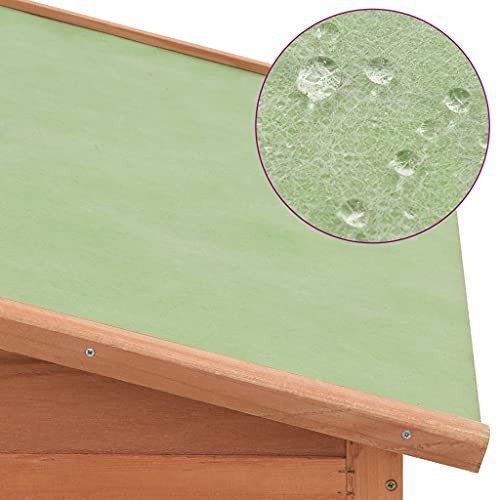 LINWXONGQP Gesamtabmessungen: 191 x 67 x 117 cm (B x T x H) Kleintierzubehör Hühnerstall mit Nistkasten Tanne Massivholz – Bild 7