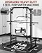 Compact Smith Machine Home Gym, All-in-1 Power Rack with LAT Pulldown Cable System, 1000LB Capacity, Squat Rack & Strength Training Station for Small Spaces