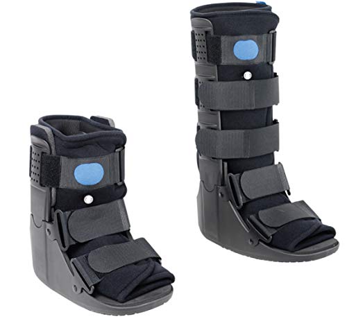 Superior Braces Low Profile Air Liner Orthopedic Medical Walker Boot for Ankle and Foot Injuries, High Top and Low Top (Small, High Top, Male Shoe Size 4 1/2-7, Female Shoe Size 6-8)