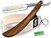 Produktbild InstrumenteNRW Solingen Rasiermesser Set mit Holzgriff und Goldätzung - Traditionell für Herren - Brown, Gold - Made in Germany