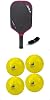 JOOLA Tyson McGuffin 3S 14mm Pickleball Paddle - Elongated Shape wShort Handle, Charged Carbon Surface for Power & Spin, NFC Chip, USAPA Certified  JOOLA Primo IndoorOutdoor Pickleball Balls