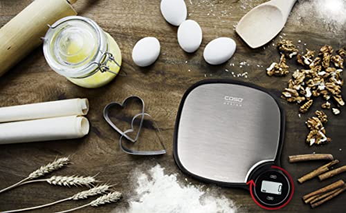 Báscula de cocina digital de alta precisión Caso Kitchen, diseño de 5 kg plateado 7