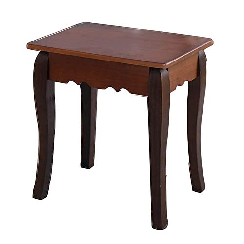 Tabouret de coiffeuse en bois massif d'une finition de salon