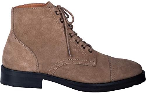 Dingo Western Boots Mens Hutch Leather Lace Round Toe 12 D Taupe DI204 | Image 1