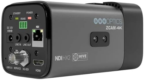 Miniatura 6 de PTZOptics Studio 4K Cámara con zoom óptico de 20x (gris) Paquete con monitor LCD Delvcam VGRIP-2 Soporte de abrazadera de múltiples brazos