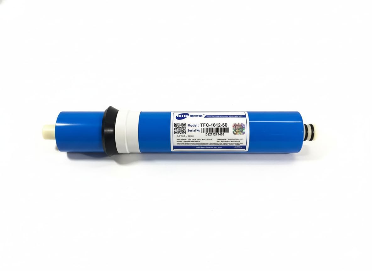 Universal Compatible 50 GPD membrana de ósmosis inversa recambio elimina 98% de contaminantes en agua - 1812-50 – 50 GPD – Repuesto Universa de Ósmosis Doméstica