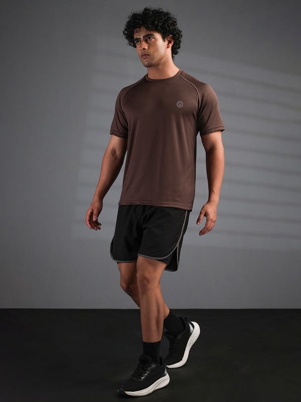 Image of CHKOKKO Gym T Shirts for Men Workout Activewear Solid Quick Dry Sports Tshirt for man Breathable Lightweight Half Sleeve Regular Fit Round Neck Running Boys T Shirt