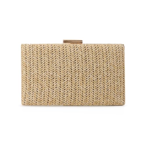 Image of GOKTOW Straw Clutch Purse Raffia Rattan Summer Woven Beach Handbags for Women Vacation Travel 2024