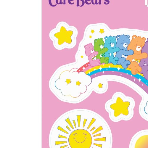 Image of Care Bears Rainbow Adhesive Vinyl Decal Pack