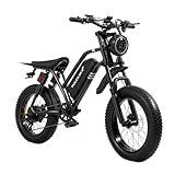 1500W PEAK POWER BRUSHLESS MOTOR E-BIKE – This e bikes for adults or teens with 1200W/peak 1500W brushless motor can conquer 30° hills & rough terrain effortlessly with this high-torque electric dirt bike for adults. Silent, maintenance-free, and bui...