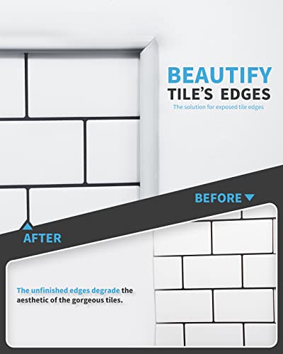 image for Art3d (7.6M) Peel and Stick Trim for Backsplash Tile Edge, Self-Adhesi