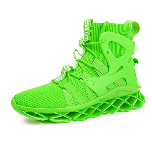 Hello Mrlin Running Shoes Womens Comfortable Fashion Non Slip Sneakers Walking Gym Tennis Sport Athletic Shoes Hip Hop Green #TOP1