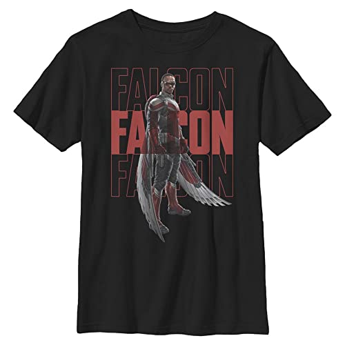 T-shirt Marvel Falcon garçon vêtement imprimé résistant aux lavages fréquents