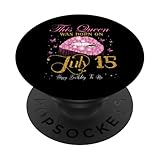 Photo Gallery questa regina è nata il 15 luglio 15 luglio compleanno popsockets popgrip adesivo Photo Gallery questa regina è nata il 15 luglio 15 luglio compleanno popsockets popgrip adesivo