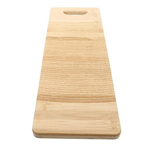 GOOHOCHY 1個 竹の洗濯板 洗濯物を洗う道具 洗面台 手洗いステーション 洗濯用の洗濯板 シャツ洗濯板 掃除道具 クリーニングツール 家庭用洗濯板 衣類洗濯板 洗濯物洗濯板 Khaki