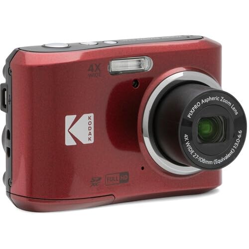 KODAK PIXPRO FZ45 デジタルカメラ（レッド） Amazon Canada: Kodak PIXPRO FZ45-RED 16MP Digital Camera 4X