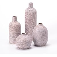 VASETOPIA Set of 4 Classic Stone Ceramic Vase