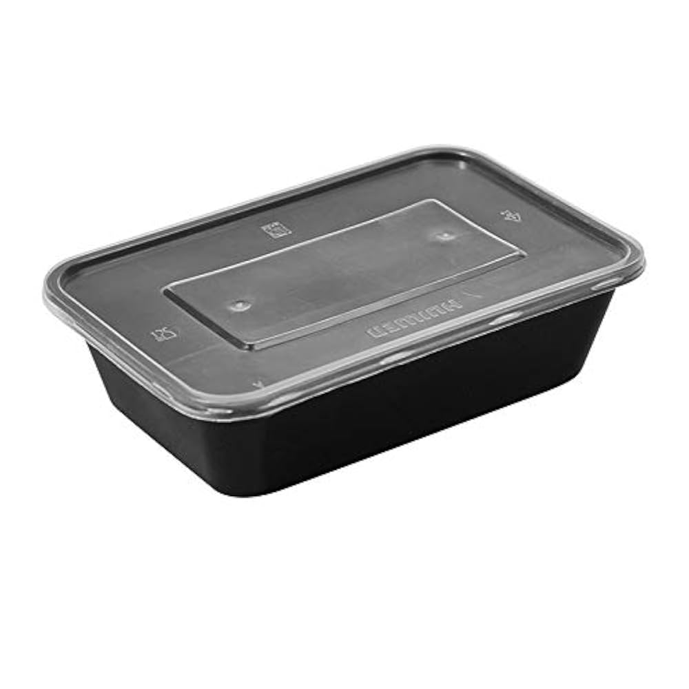 Amazon｜50個の食事準備容器,1000 ml弁当箱使い捨てプラスチック