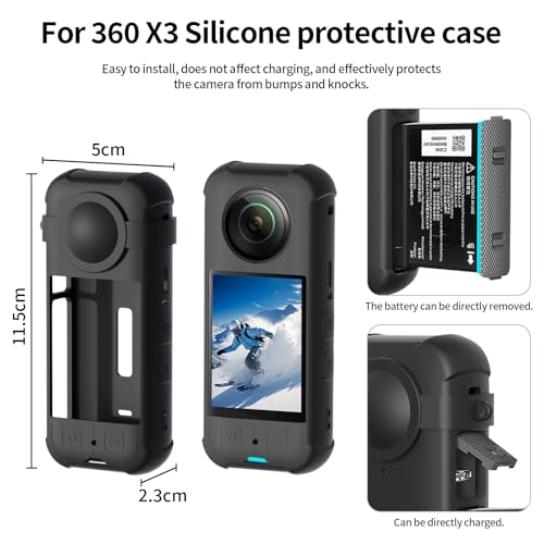 Kit de accesorios protector para cámara Insta360 X3 miniatura 3