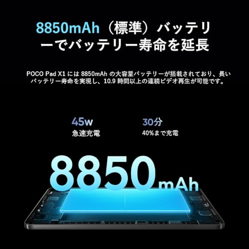 Tablette tactile Xiaomi POCO Pad X1 8Go RAM WiFi Écran 11.2 3.2k 8850mAh Snapdragon® 7+ Gen 3 - vue 7