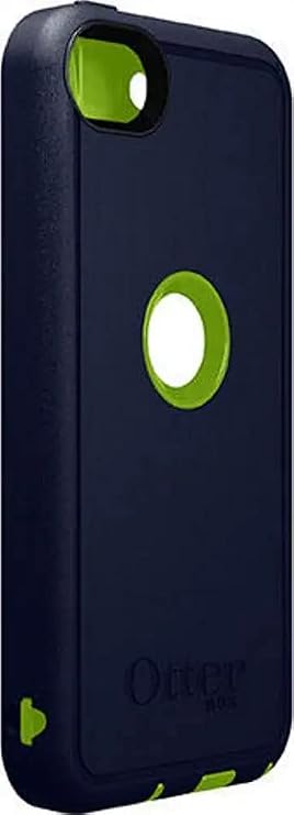 OTTERBOX Defender Series Case for iPod Touch 7th Generation - Compatible with 5th and 6th Gen - Includes Cleaning Cloth - Bulk Packaging - Punk (Glow Green/Admiral Blue)