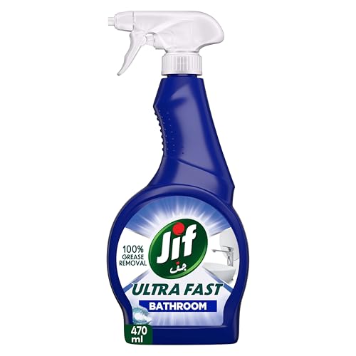 Jif Ultra Fast Cleaner Spray for Bathroom 100% soap & limescale removal 470ml