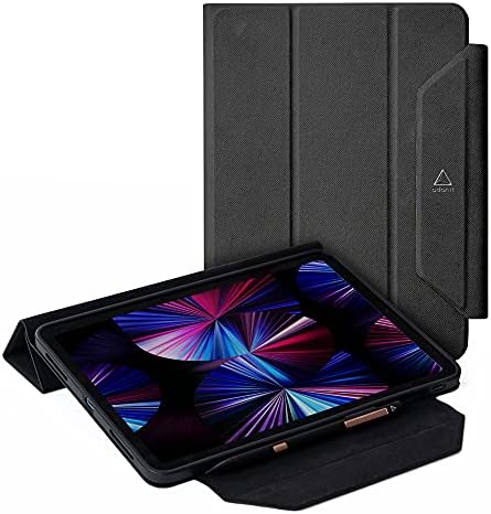 Adonit Trifold Case Compatible with iPad Pro 11 Inch 2021 (3rd Generation), Lightweight Ultra Thin Stand Case, Auto Sleep and Wake,Pencil 2 Wireless Charging, Stylus Pens Holder