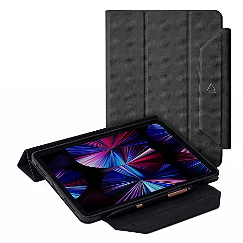 Adonit Trifold Case Compatible With Ipad Pro 11 Inch 2021 (3Rd Generation), Lightweight Ultra Thin Stand Case, Auto Sleep And Wake,Pencil 2 Wireless Charging, Stylus Pens Holder #TOP3