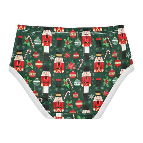 Joisal Christmas Nutcracker Green Girls Underwear Toddler 2t Cotton Girl Panties Cute Flower Briefs Underpants2