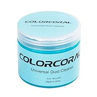 COLORCORAL キーボード 掃除 スライム 強力粘着 隙間 ホコリ取り 車内掃除 粘着クリーナー 繰り返し 多用途 柔らかい 160g 藍