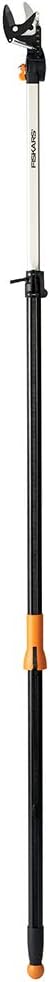 Fiskars 7.9'-12' Extendable Tree Pruning Stik Pruner - Rotating Sharp Precision-Ground Steel Blade for Cutting up to 1.25" Diameter Pruning Stick Extenable 7.9'-12'