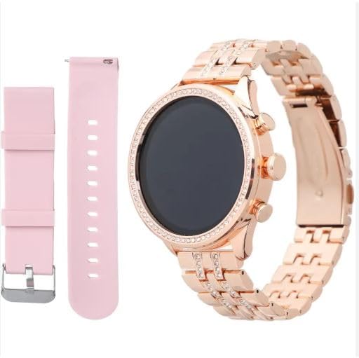Diamond L Rgv RGV Gen 9 Diamond Strap HD Display Smartwatch for Women, 2 Straps ...