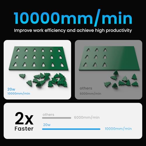 Miniatura 4 de Longer Grabador Láser 20w Con Asistencia De Aire, Cnc Diy Para Corte Y Grabado En Madera, Metal Y Vidrio, Pantalla Táctil 3,5 , Grabado A Color, Área 40 40 Cm, Rodillo Giratorio 3 En 1