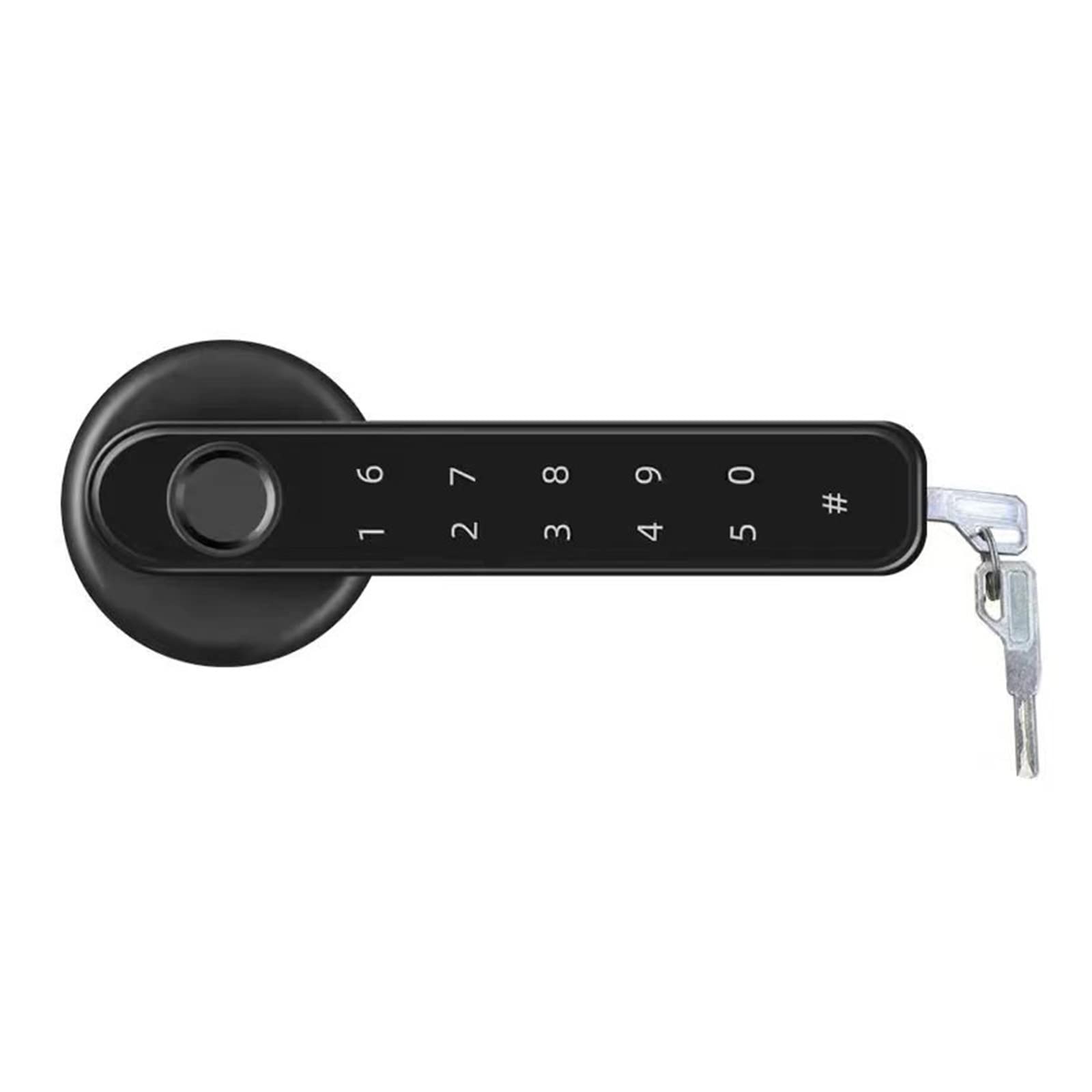 Maniglia per porta intelligente Home Smartlife Impronte digitali e amp;PIN Wireless Smart Handle Lock Biometria Tuya Blue-tooth Access Control Door Lock Serrature intelligenti antifurto(Kit3)