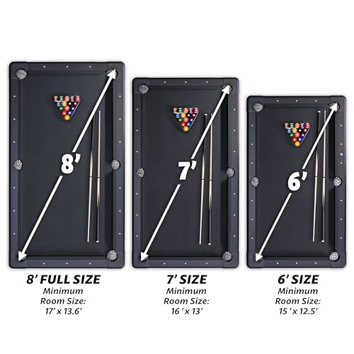 image for GoSports Full Size 8 ft x 4.2 ft Billiards Game Table - Foldable Desig